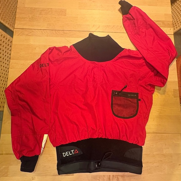 Nookie Delta Rapid Cag 08 dry paddling kayak jacket cover red watertight - Picture 1 of 13